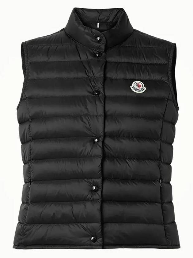 Liane Logo Patch Down Vest Black - MONCLER - BALAAN 2