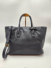 Daol Beomeo Branch Vitello Dino Tote Bag Black BN2694 Condition A - PRADA - BALAAN 2