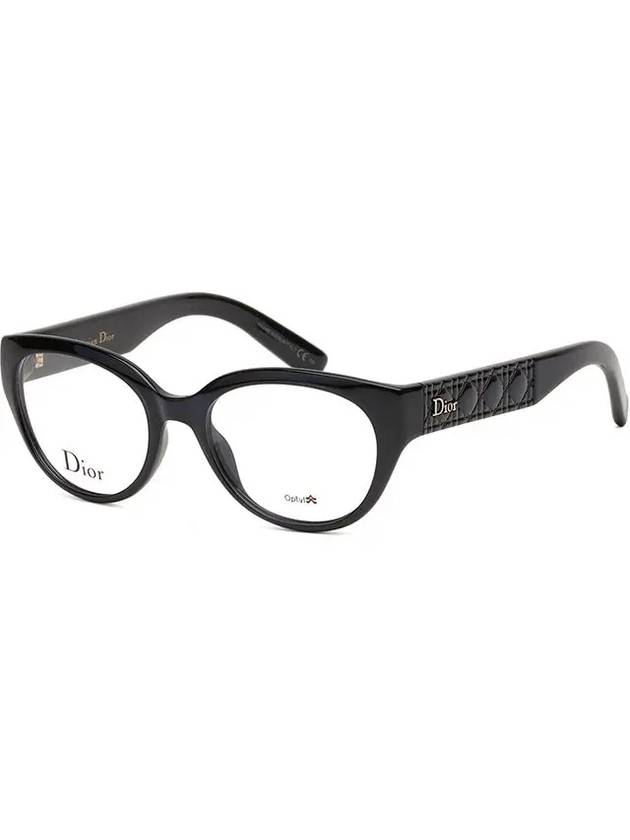 Glasses frame CD3264 EDU black round horn rim women s fashion - DIOR - BALAAN 7