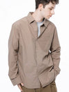 Men s M243SH01BE Standard Polygon Pocket Shirt Beige - CHANCE'S NOI - BALAAN 7