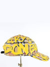 Yellow Graffiti Ball Cap Hat - BURBERRY - BALAAN 5