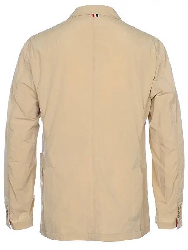 High Density Nylon Tech Patch Pocket Sports Jacket Khaki - THOM BROWNE - BALAAN 9