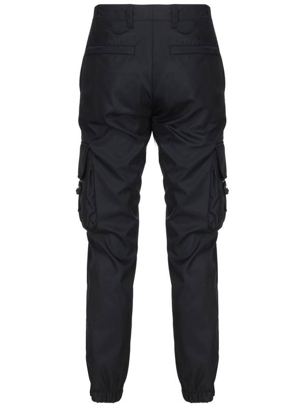 Re-Nylon Buckle Strap Pocket Track Pants Black - PRADA - BALAAN 3