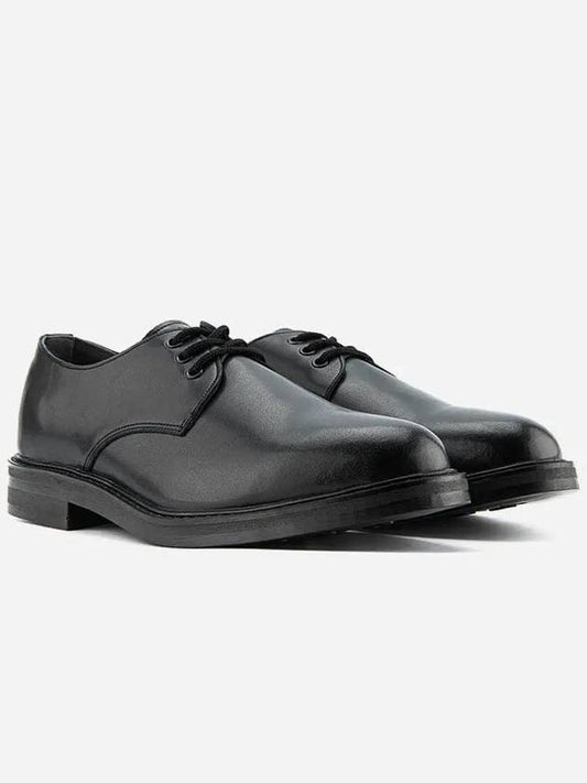 F14 Jeff Cowhide 3 Hole Derby Shoes Vanta Black - BSQT - BALAAN 2