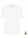 Embroidered Logo Cotton Short Sleeve Polo Shirt White - BRUNELLO CUCINELLI - BALAAN 2