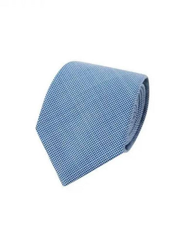 Men s Micro Houndstooth Check Tie Light Blue 271788 - EMPORIO ARMANI - BALAAN 1