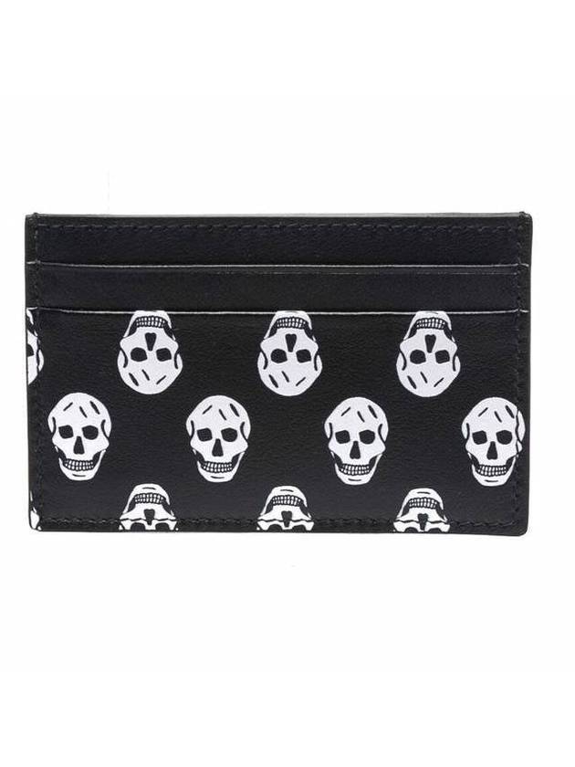 Skull Card Wallet Black - ALEXANDER MCQUEEN - BALAAN 1