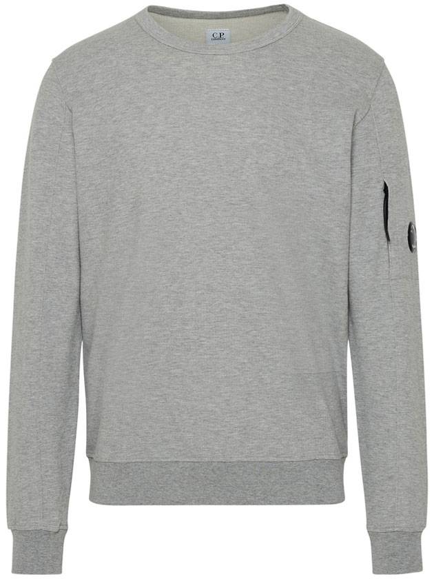 Lens Wappen Light Fleece Sweatshirt Grey - CP COMPANY - BALAAN 1