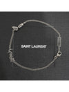 Opyum Charm Bracelet In Metal And Rhinestone Oxidized Silver - SAINT LAURENT - BALAAN 5