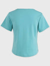 Aquamarine M Slit Point Tee Shirt - MICANE - BALAAN 6
