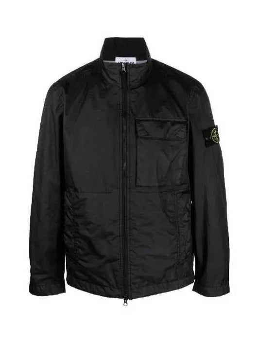 Men's Waffen Patch Membrana 3L TC Nylon Jacket Black - STONE ISLAND - BALAAN 2