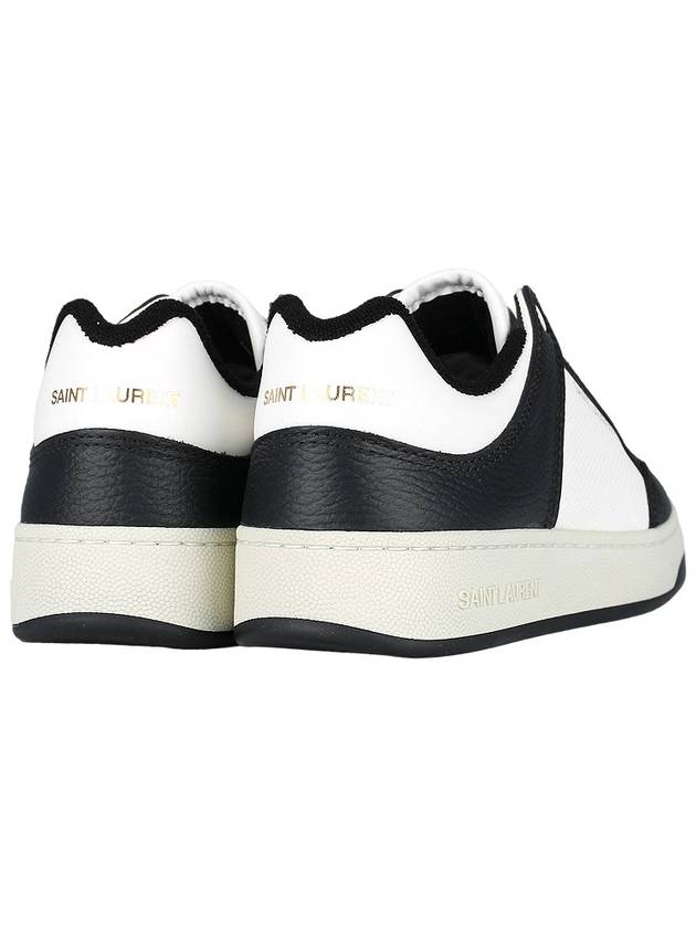 SL 61 Low Top Sneakers Black White - SAINT LAURENT - BALAAN 6