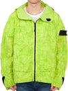 Men's Shadow Project Nylon Metal Waffle Print Hooded Jacket Green - STONE ISLAND - BALAAN 3