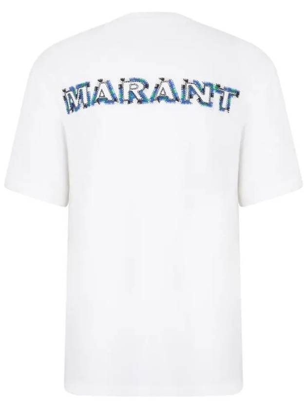 Hugo Embroidery Logo Short Sleeve T-Shirt White - ISABEL MARANT - BALAAN 4