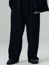 Unisex 2-chin wide sweatpants black - LMN3011 - BALAAN 2