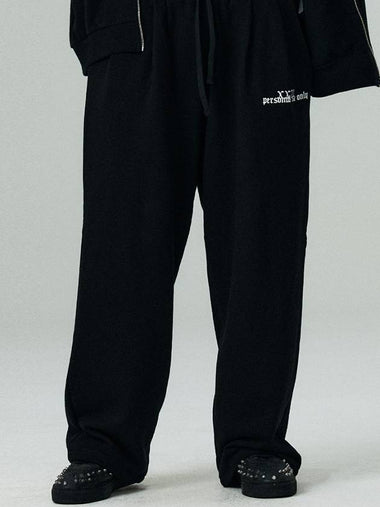 2 Tuck Wide Sweatpants Black - LMN3011 - BALAAN 1