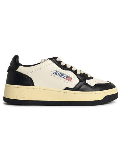 Medalist Leather Low Top Sneakers White Black - AUTRY - BALAAN 2