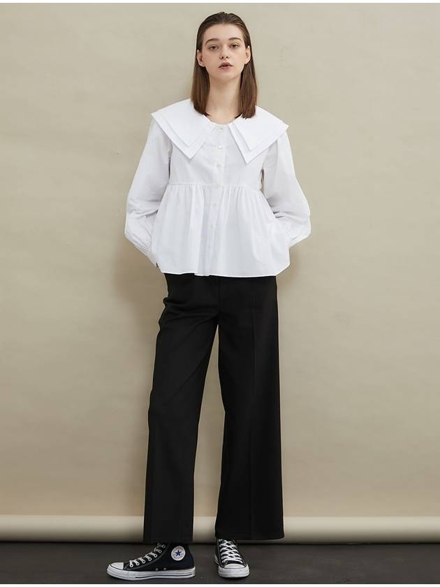 Sailor double collar blouse White - MANAVIS7 - BALAAN 4