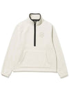 Women s Logo Embroidered Half Zip Up Fleece Anorak BEIGE - 20THHOLE - BALAAN 6