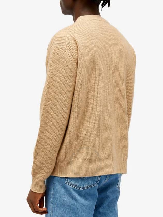 Maison Kitsune Men's Fox-Patch Ribbed-Knit Jumper, Size Medium - MAISON KITSUNE - BALAAN 3