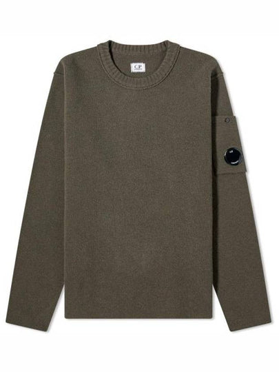 Lambswool Lens Knit Top Green - CP COMPANY - BALAAN 2