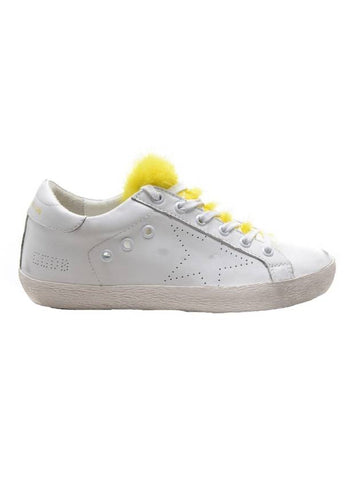 Women's Superstar Fur Low Top Sneakers White - GOLDEN GOOSE - BALAAN 1