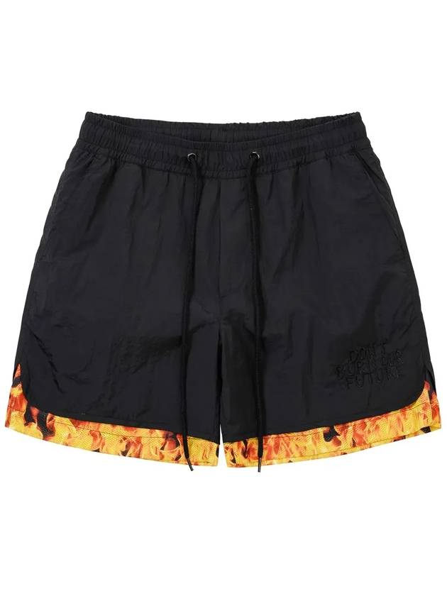 DBOF fire nylon shorts black - AJOBYAJO - BALAAN 2