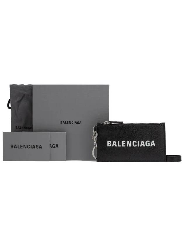 Cash Keyring Card Case Black Silver - BALENCIAGA - BALAAN 5