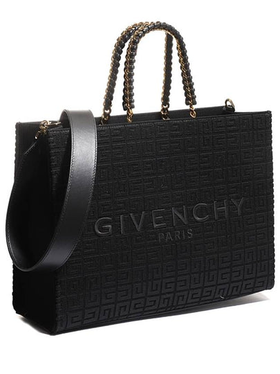 4G Fabric Medium Tote Bag Black - GIVENCHY - BALAAN 2