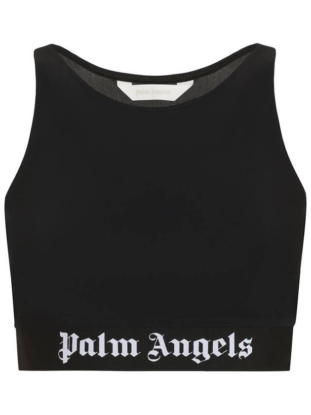 Logo Tape Crop Top PWVO024S24FAB0011001 - PALM ANGELS - BALAAN 2