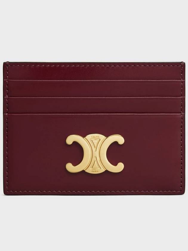 Light Burgundy Gold Triomphe Card Holder 10L833DPV 28LB - CELINE - BALAAN 2