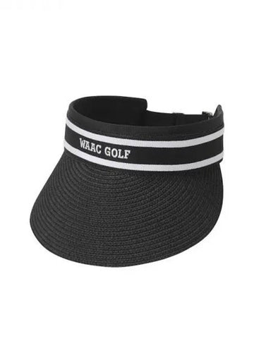 Golf Women s Raffia Sun Visor Cap WGRCX24325BKX Domestic Product GQ0Z24052280934 - WAAC - BALAAN 1