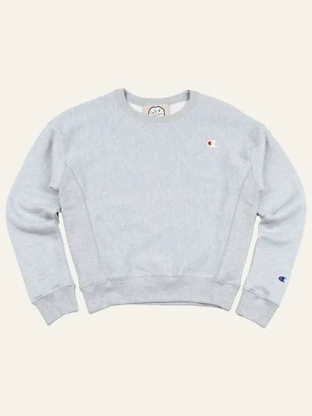 Reverse Weave C Small Logo Crewneck Sweatshirt Oxford Grey - CHAMPION - BALAAN 5