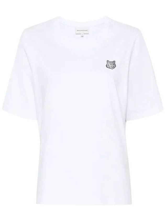 Bold Fox Head Patch Short Sleeve T-Shirt White - MAISON KITSUNE - BALAAN 3