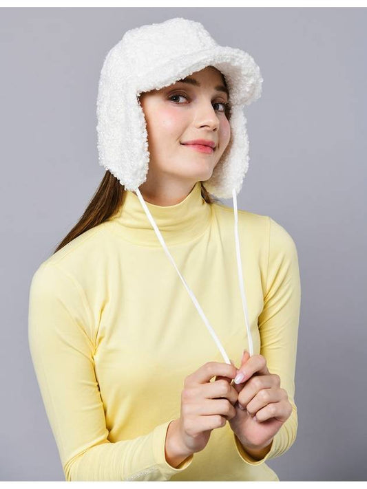 Fleece Poppy Ivory Hard Type Gwidang Cap DO6232AC105 - DOYOUKNOWMC GOLF WEAR - BALAAN 2