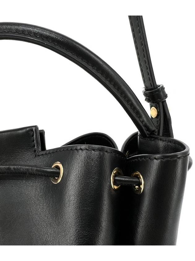 Motif leather bucket bag cross black 8028541 - BURBERRY - BALAAN 9