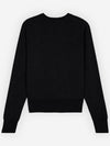 Women's Baby Fox Patch Regular Knit Top Black - MAISON KITSUNE - BALAAN 3