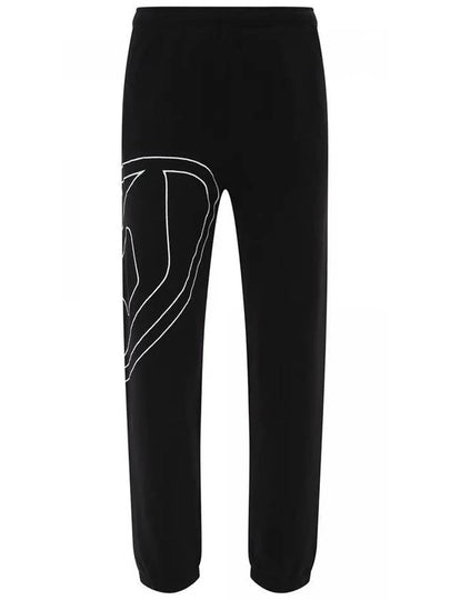 Mega Oval D Track Pant Black - DIESEL - BALAAN 2