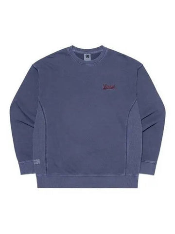 KODAK Essential Pigment Dying Small Logo Sweatshirt BLUE - KODO - BALAAN 1