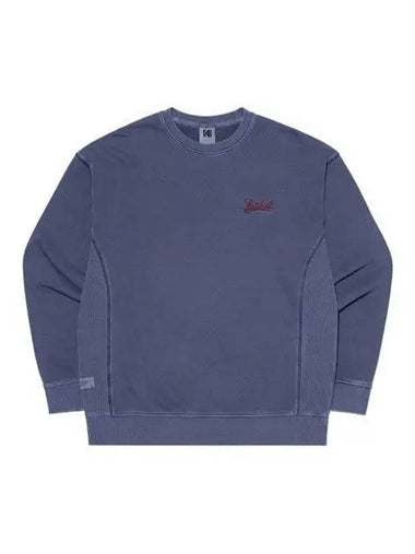 KODAK Essential Pigment Dying Small Logo Sweatshirt BLUE - KODO - BALAAN 1