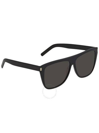 Saint Laurent Grey Square Unisex Sunglasses SL 1 SLIM 001 59 - SAINT LAURENT - BALAAN 2