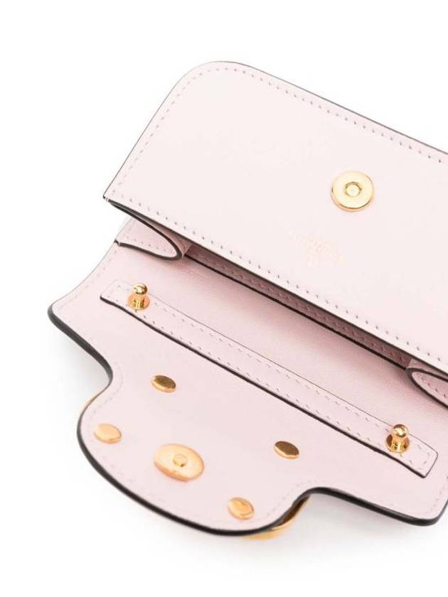 Gold Hardware V Logo Shoulder Bag Pink - VALENTINO - BALAAN 4