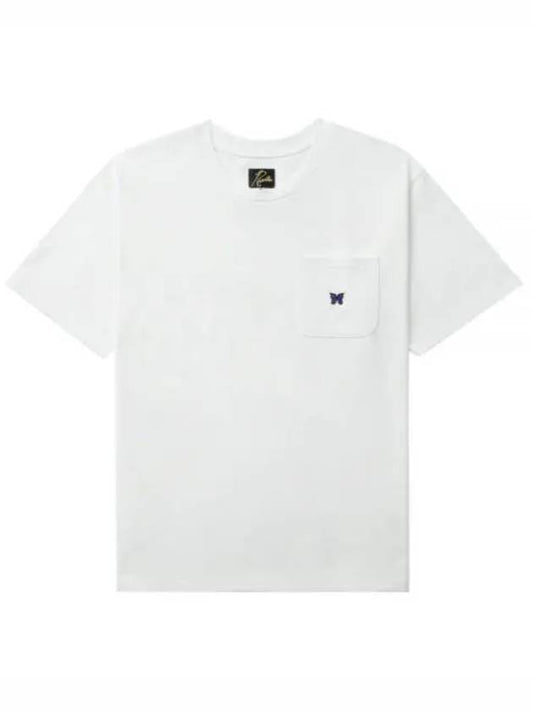 Crew Neck Poly Jersey Short Sleeve T-Shirt White - NEEDLES - BALAAN 2