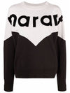 Houston Two-Tone Logo Cotton Sweatshirt Black - ISABEL MARANT ETOILE - BALAAN 3