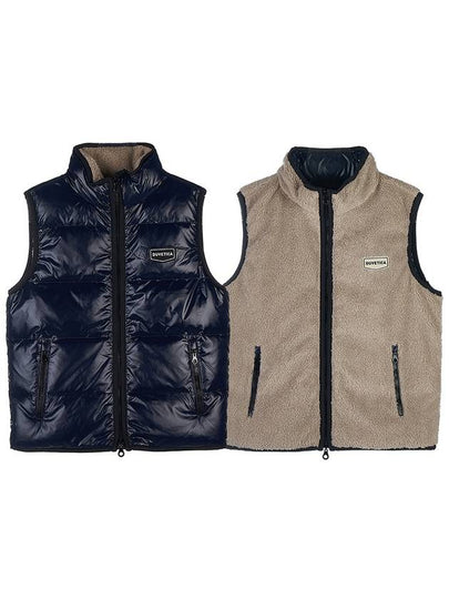 Algorab Logo Reversible Vest Navy - DUVETICA - BALAAN 2