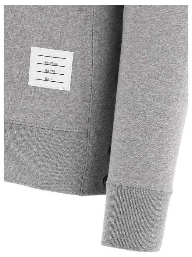 4 Bar Loopback Jersey Sweatshirt Light Grey - THOM BROWNE - BALAAN 5