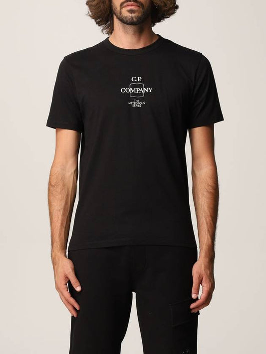 MERCERIZED JERSEY logo printing short sleeve t-shirt - CP COMPANY - BALAAN 2