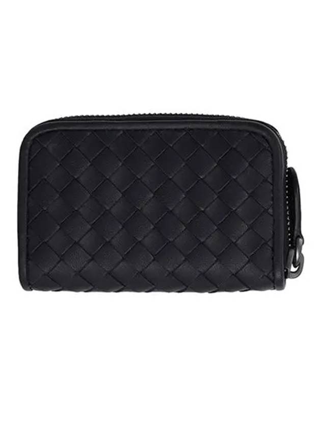 Intrecciato Zipper Coin Card Wallet Black - BOTTEGA VENETA - BALAAN 3