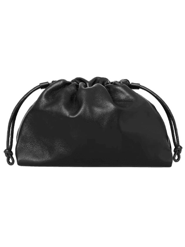 Cavatelli Leather Clutch Bag Black - COS - BALAAN 1