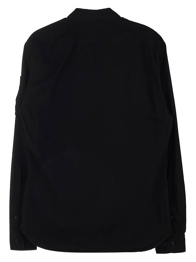 Gabardine Long Sleeve Shirt Black - CP COMPANY - BALAAN 3